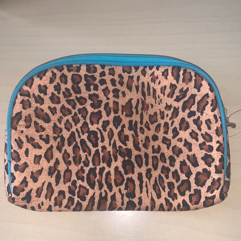 Cheetah makeup bag